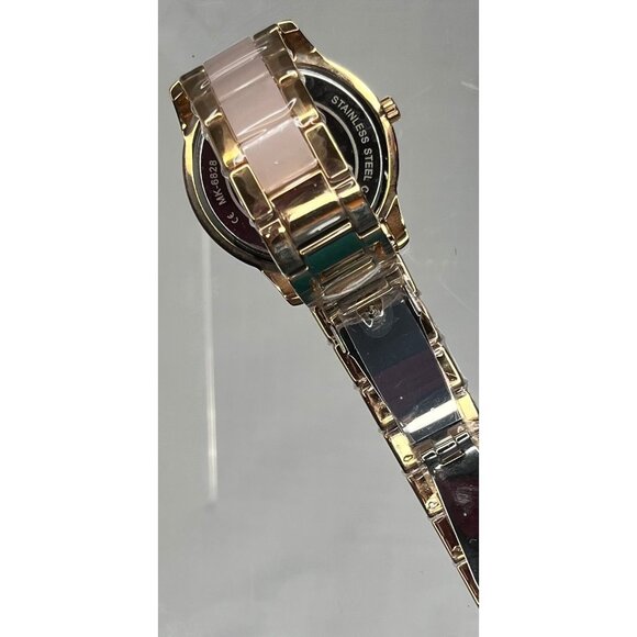 Michael Kors Womens Rose Gold-Tone Diamond WATCH Designer Sleek ICONIC Mk6928 - Picture 9 of 13
